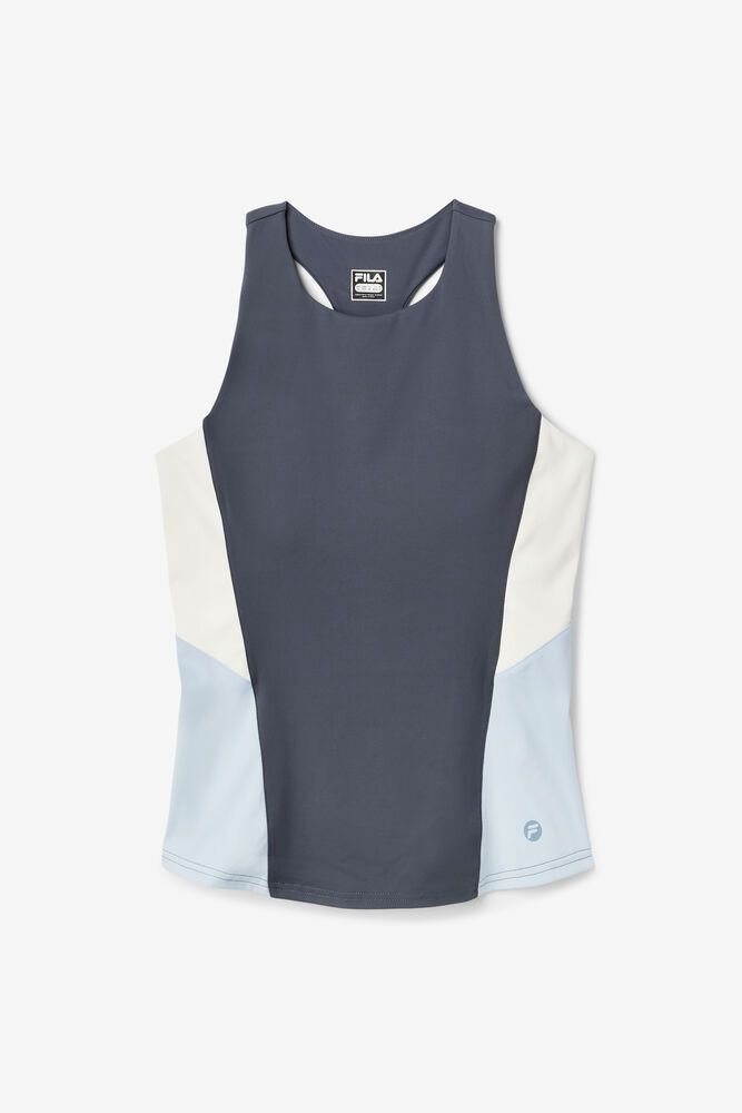 Fila Tank Top Womens Blue - Practice Hard - Philippines 8017564-SP